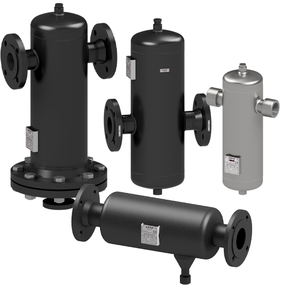 Centrifugal & baffle separators steam and compressed air