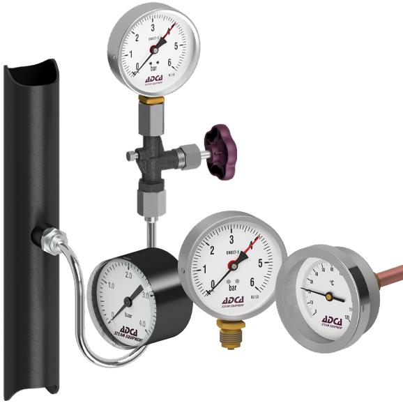 Pressure gauges & thermometers