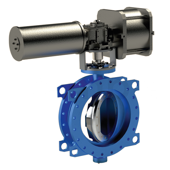 Automated triple eccentric butterfly valves